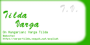 tilda varga business card